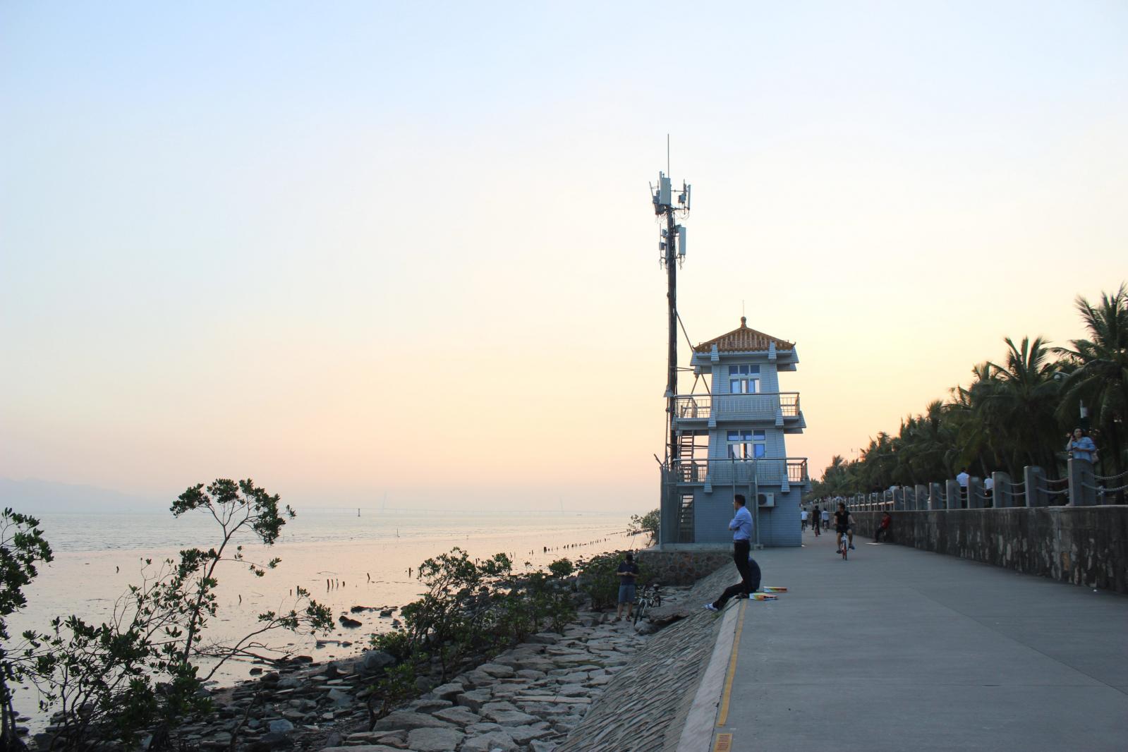 深圳湾公园边防哨卡