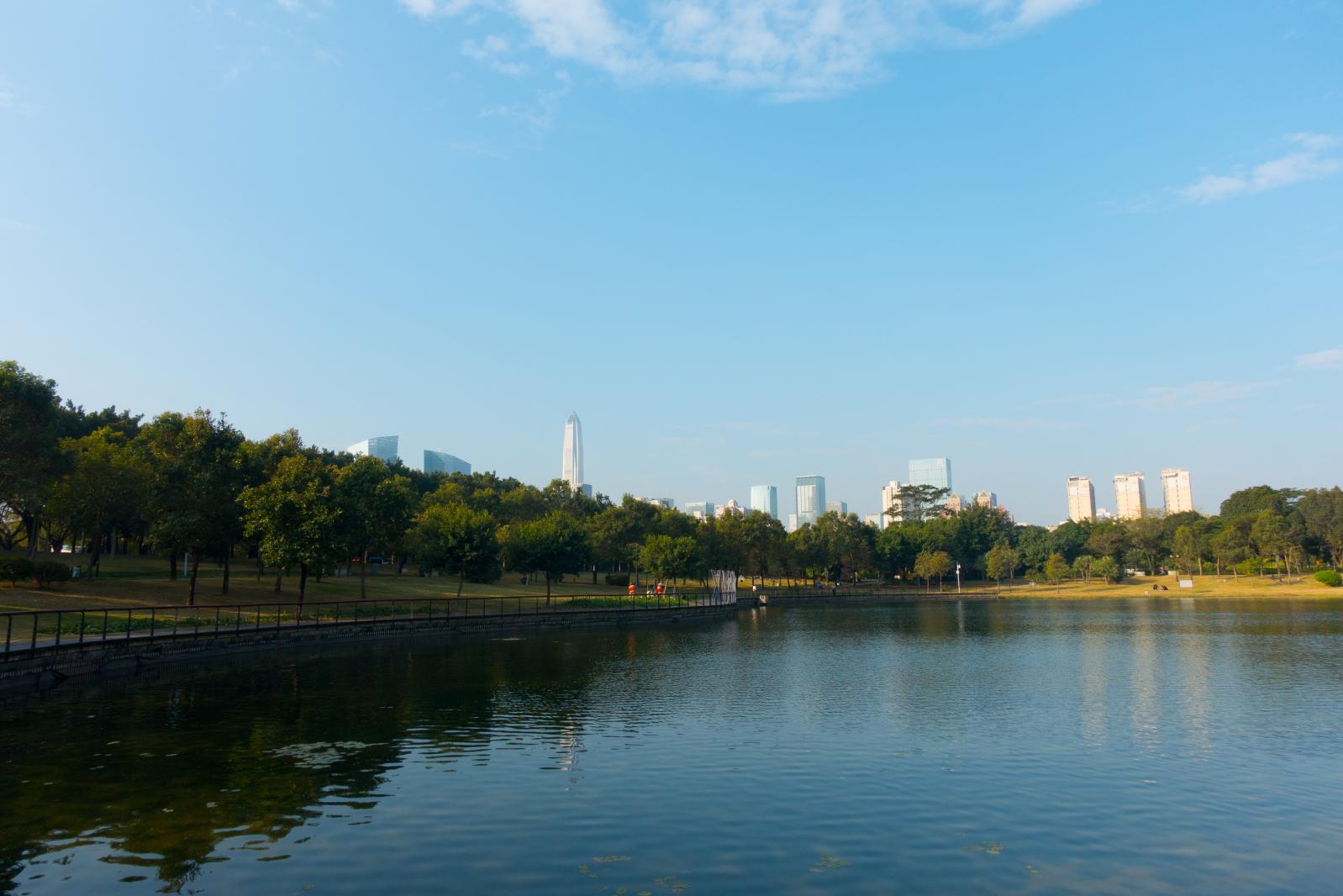 深圳中心公园E1区景观湖
