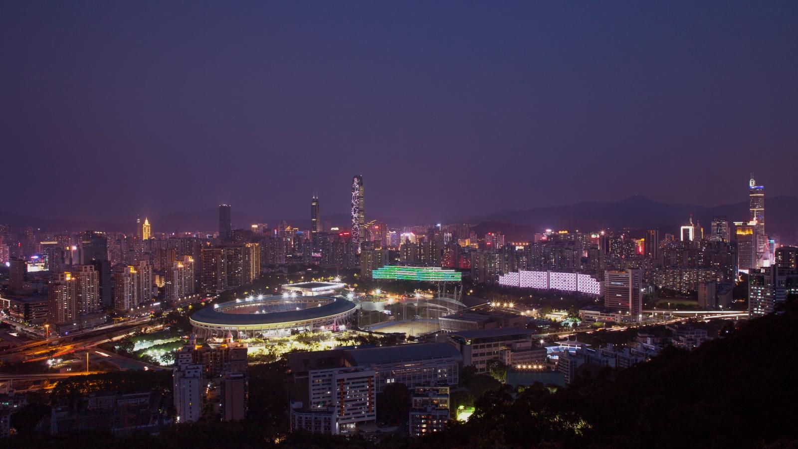 笔架山公园夜景