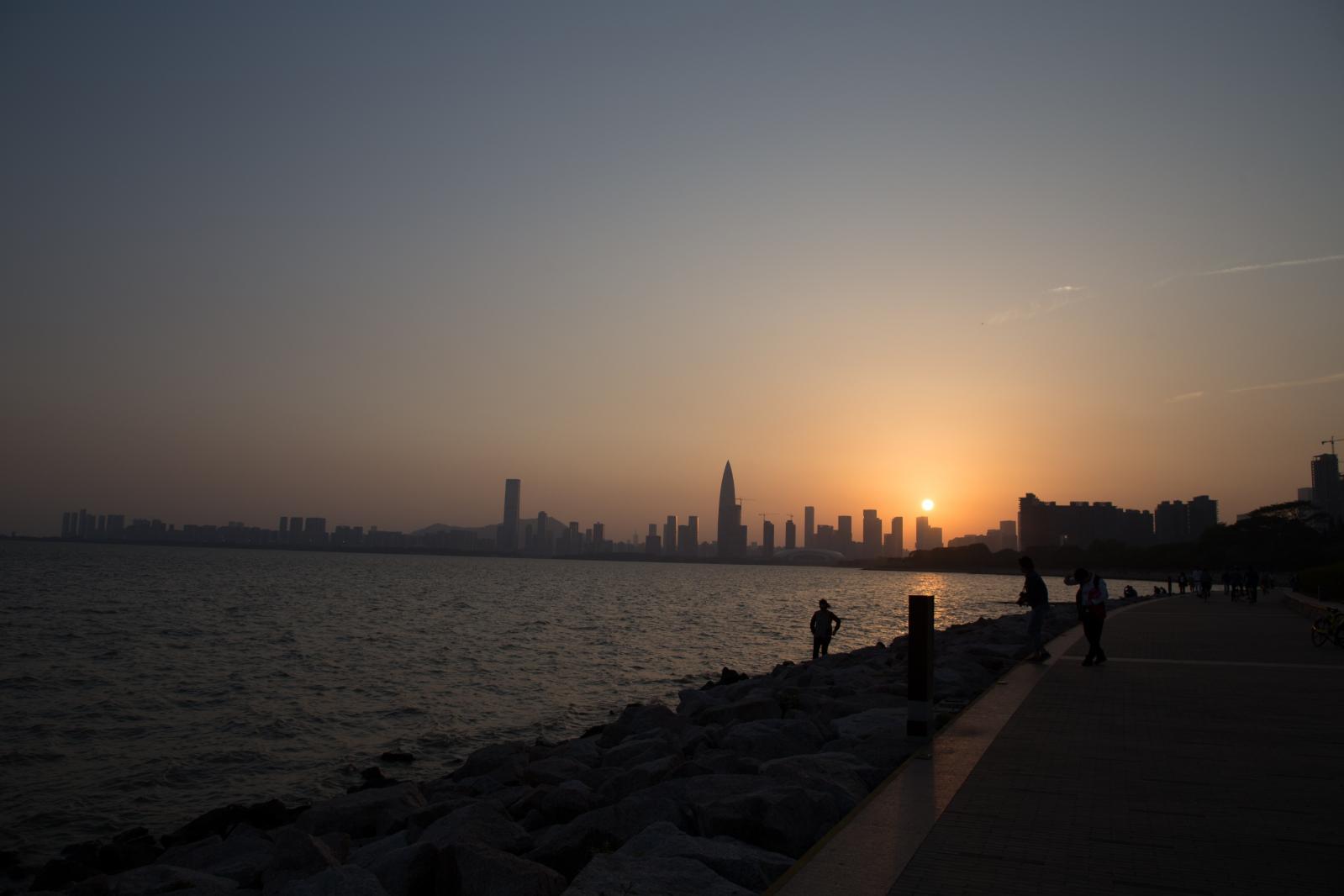 深圳湾公园夜景