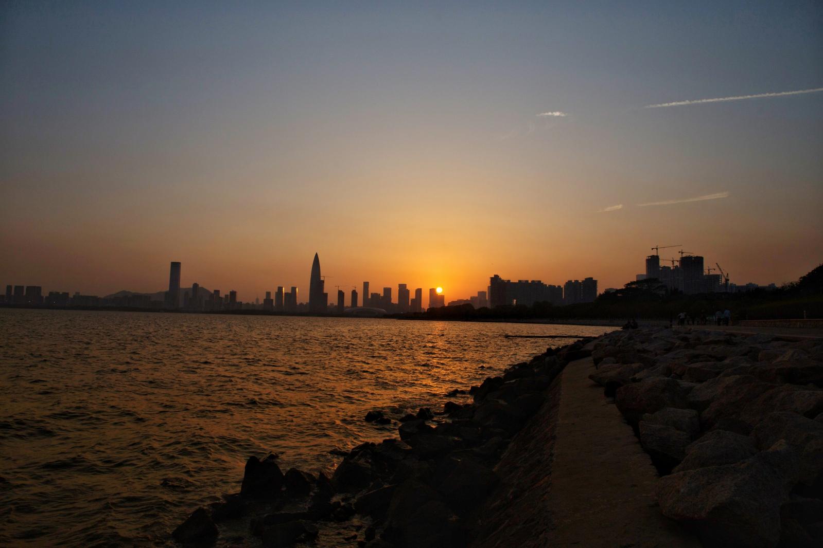 深圳湾公园夜景