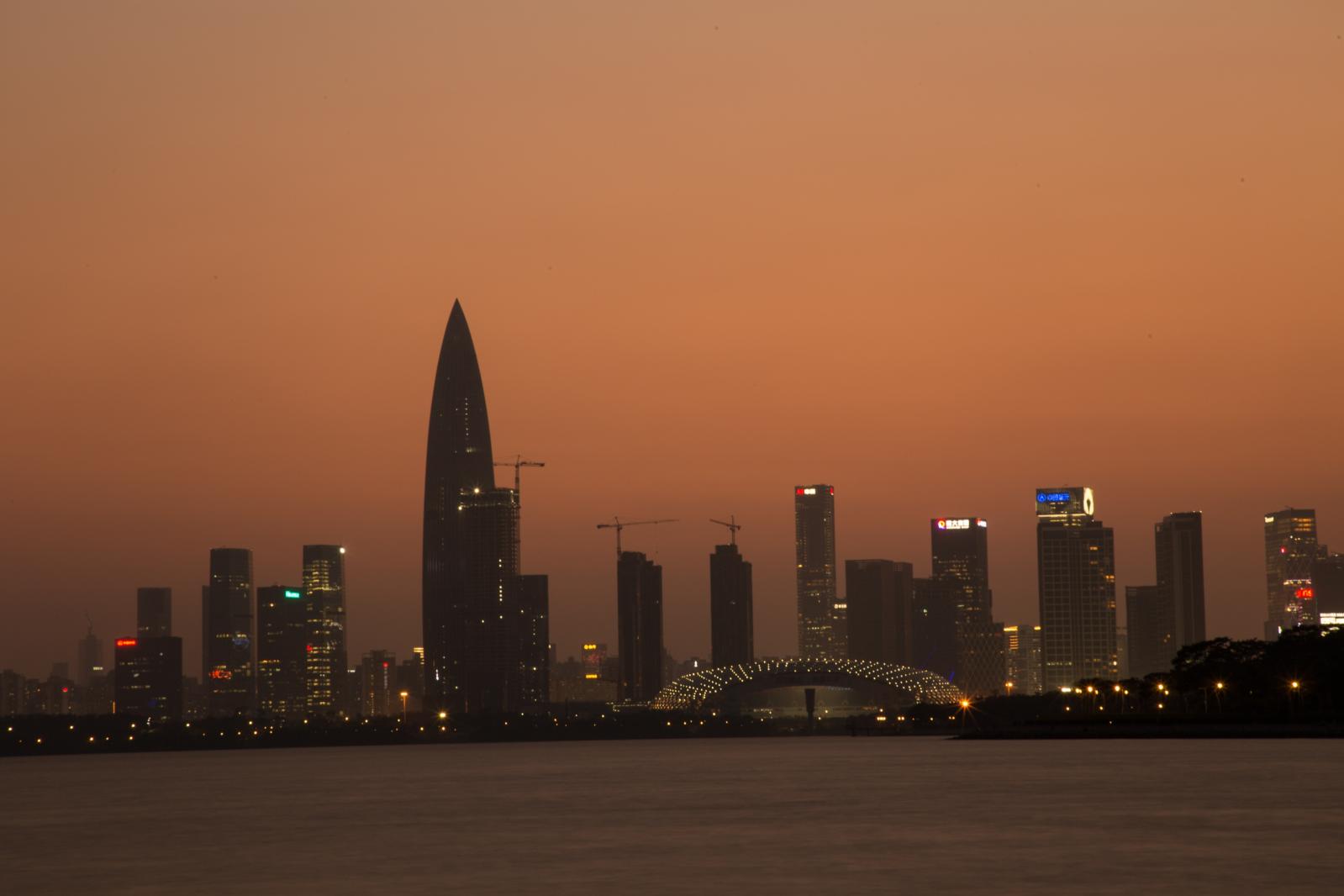 深圳湾公园夜景