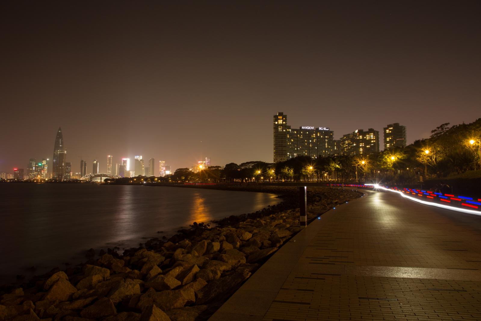 深圳湾公园夜景