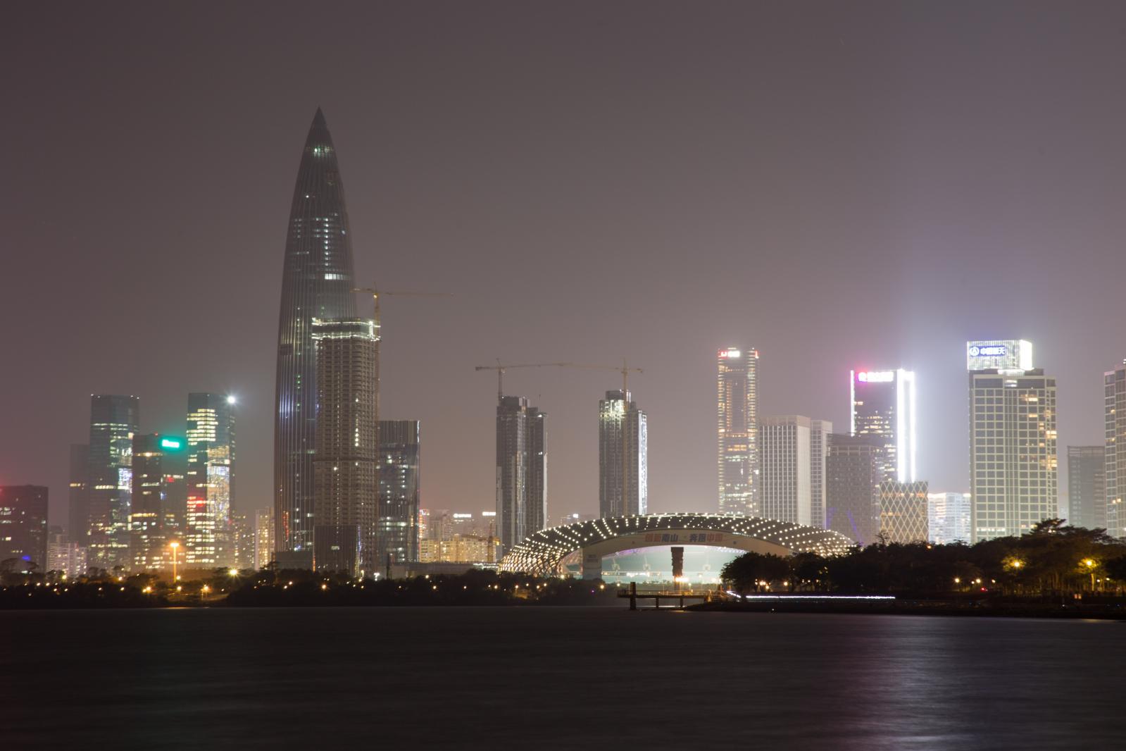 深圳湾公园夜景