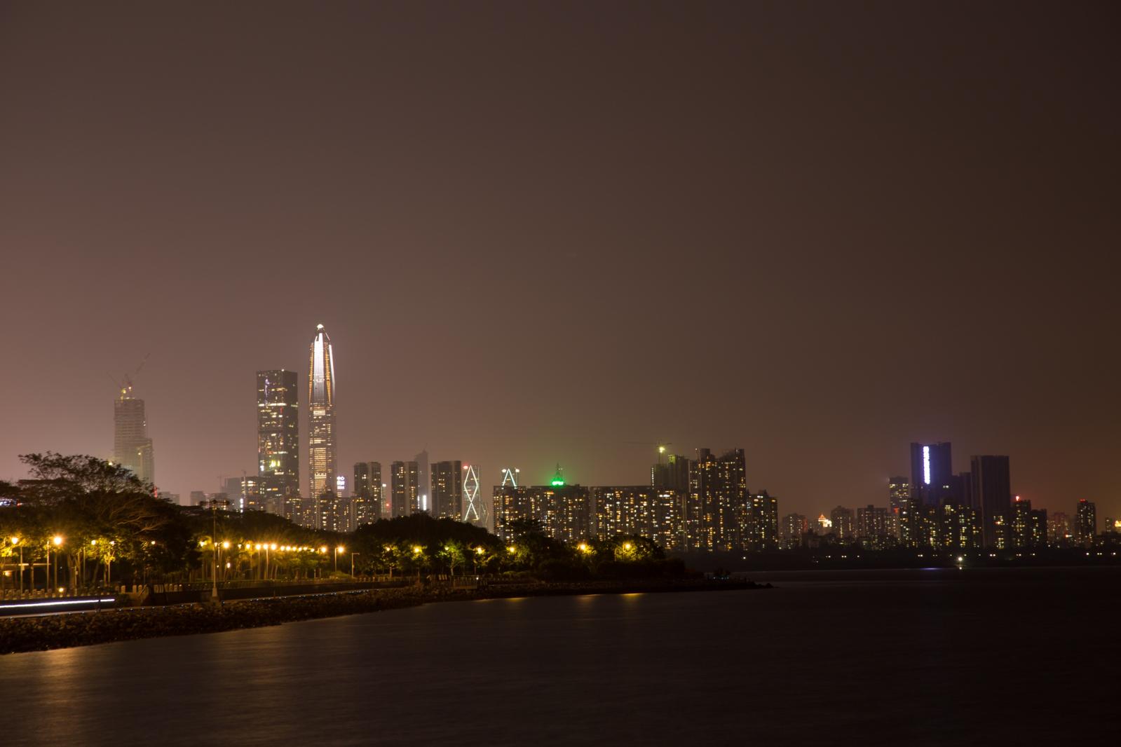 深圳湾公园夜景