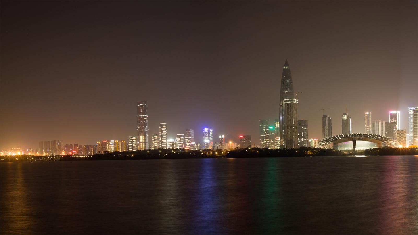 深圳湾公园夜景