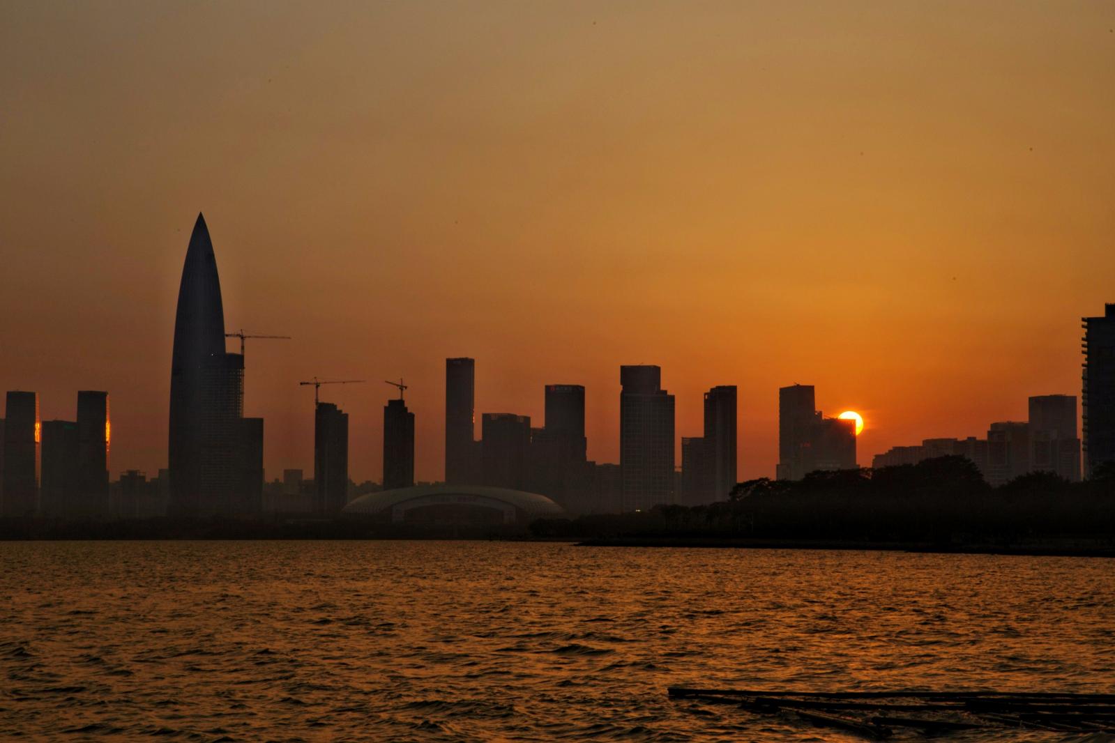 深圳湾公园夜景