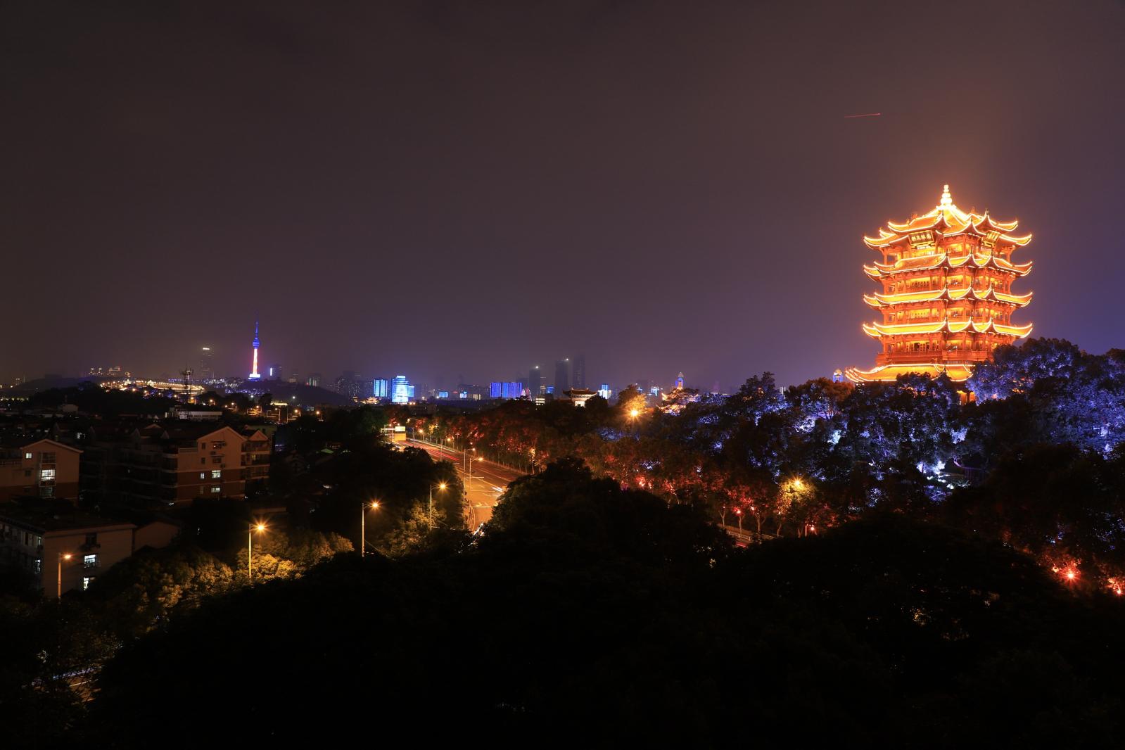 武汉-黄鹤楼-夜