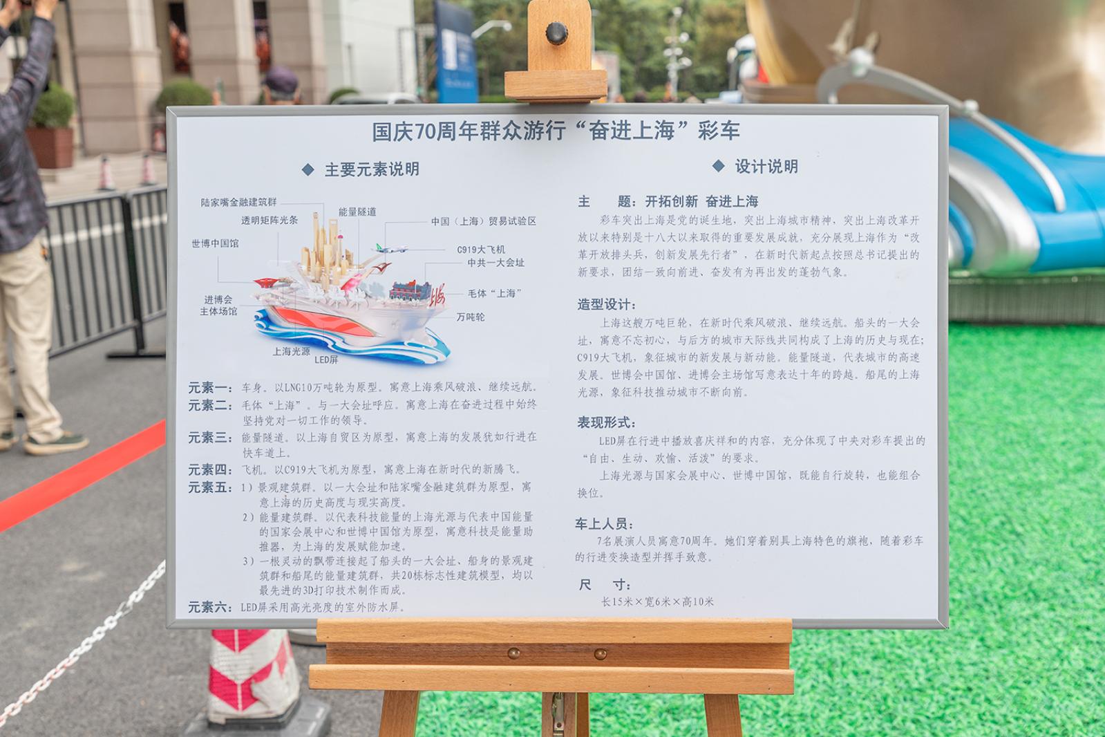 上海彩车展示