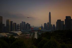 深圳莲花山顶夜景