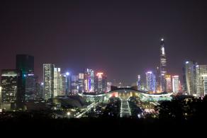 深圳莲花山顶夜景