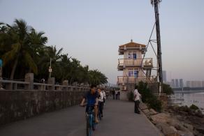 深圳湾公园边防哨卡