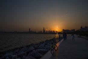 深圳湾公园夜景