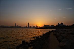 深圳湾公园夜景