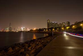 深圳湾公园夜景