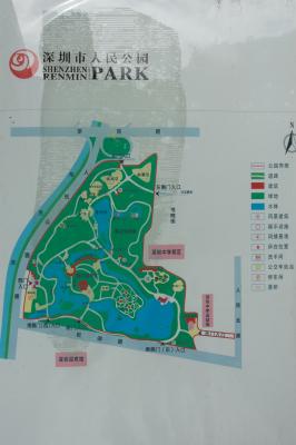 深圳罗湖人民公园示意图
