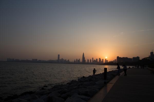 深圳湾公园夜景