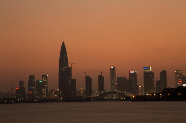 深圳湾公园夜景
