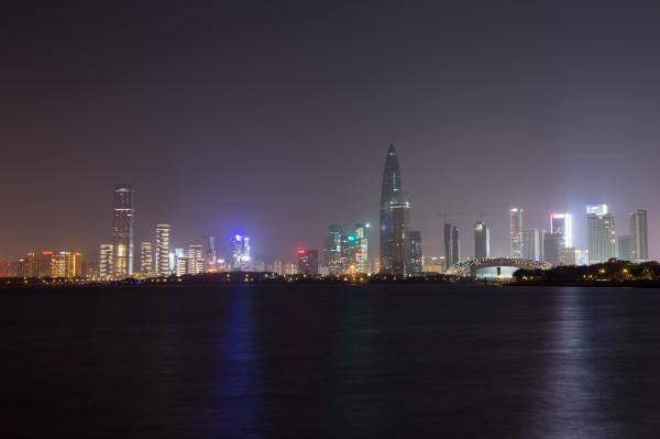 深圳湾公园夜景