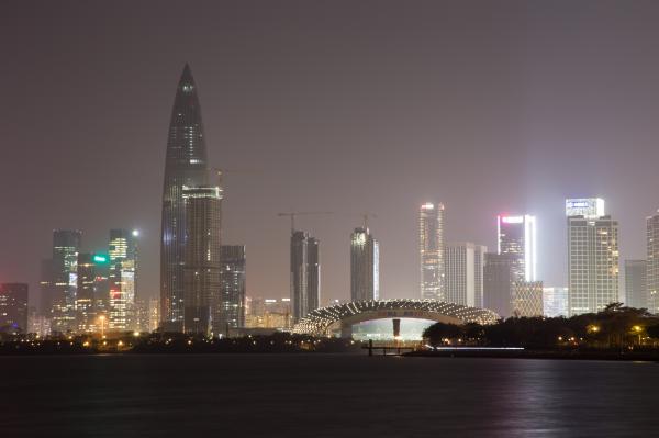 深圳湾公园夜景
