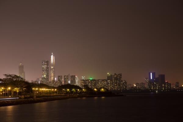 深圳湾公园夜景