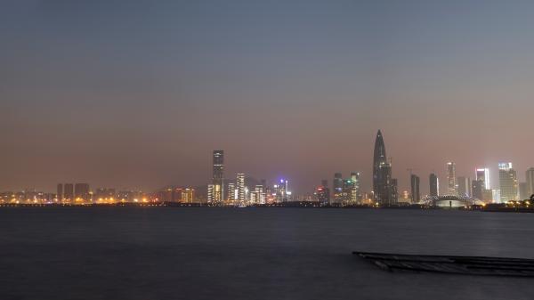 深圳湾公园夜景