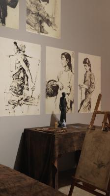 蒋兆和画展