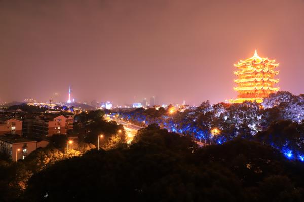 武汉-黄鹤楼-夜