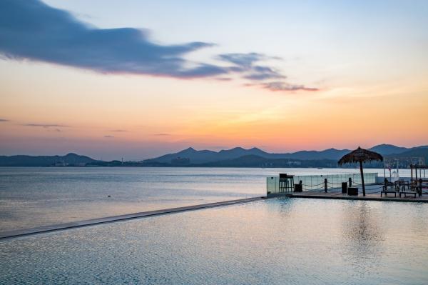 核电站沙滩