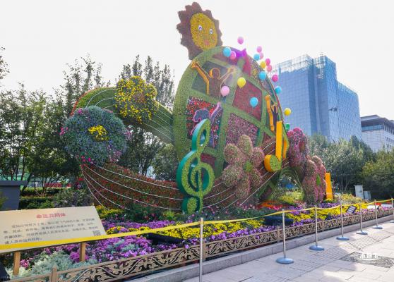 国庆花坛